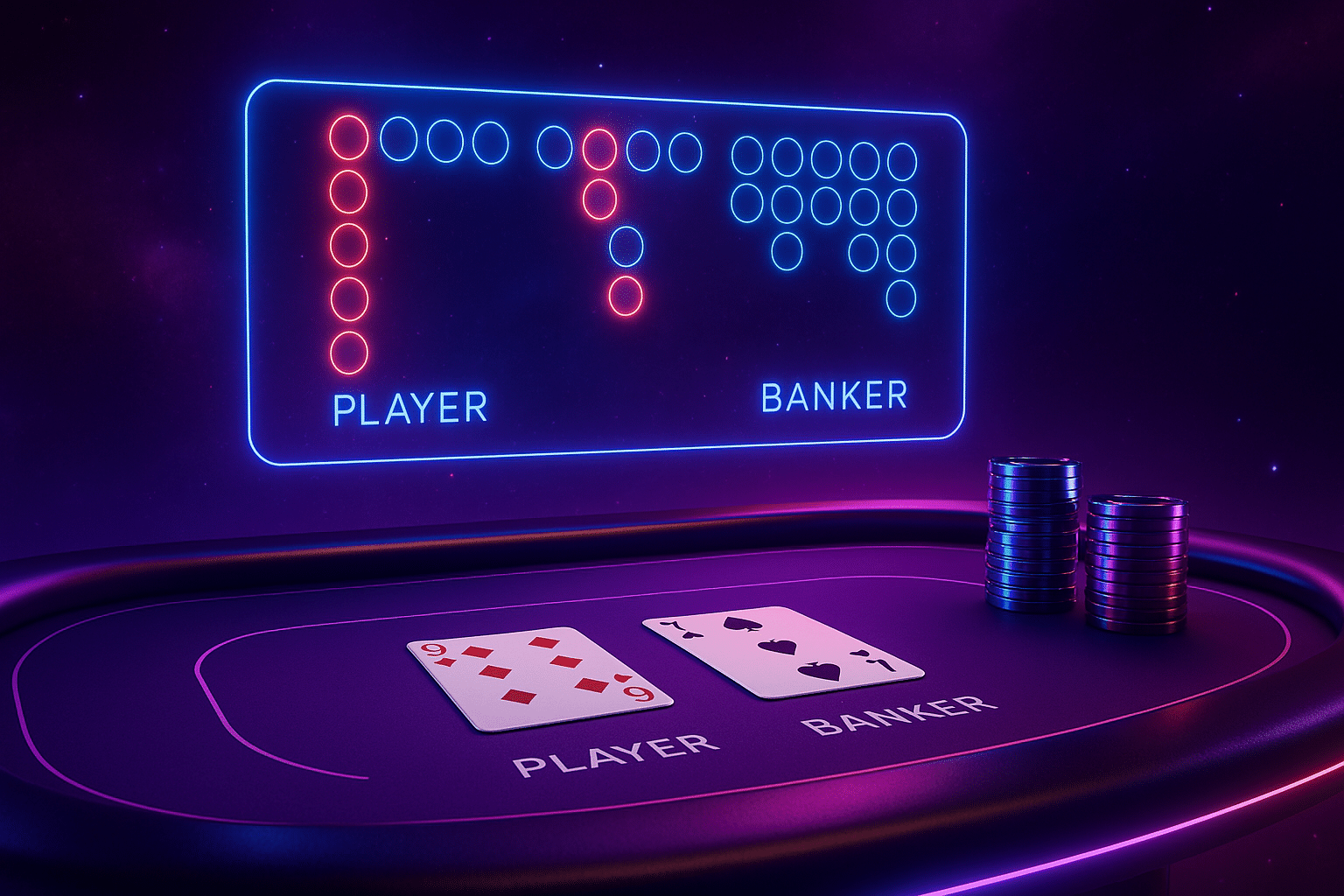 ภาพประกอบเค้าไพ่ยอดนิยม มังกร ปิงปอง และสลับ สำหรับ วิธีเล่น บาคาร่า มือใหม่