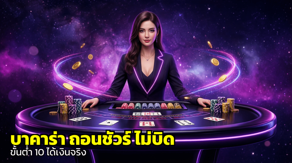 บาคาร่า ถอนชัวร์ ไม่บิด